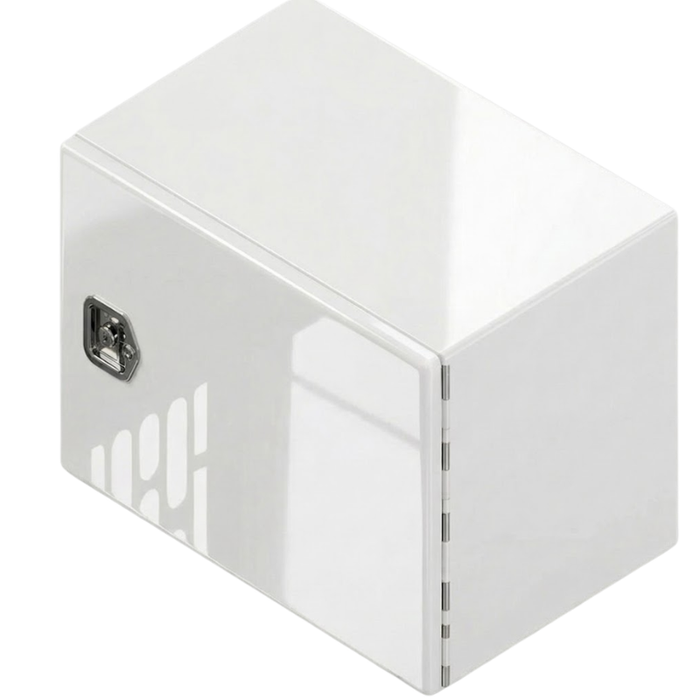 ProTech Underbody/Top Mount Box 18X24X60 Single Barn Door Style White Steel Model 22-2350B-GW