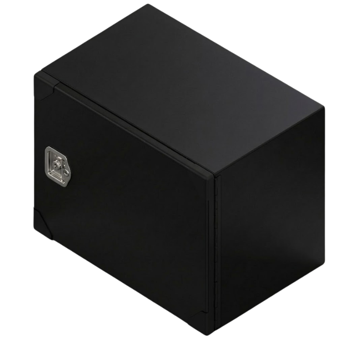 ProTech Underbody/Top Mount Box 18X18X48 Single Barn Door Style Matte Textured Black Steel Model 22-2228B-TB