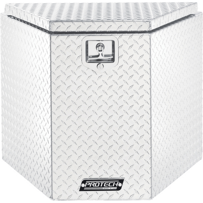 ProTech Trailer Tongue Box - 24Hx24Dx30W, Diamond Plate Bright Aluminum Model 54-7224