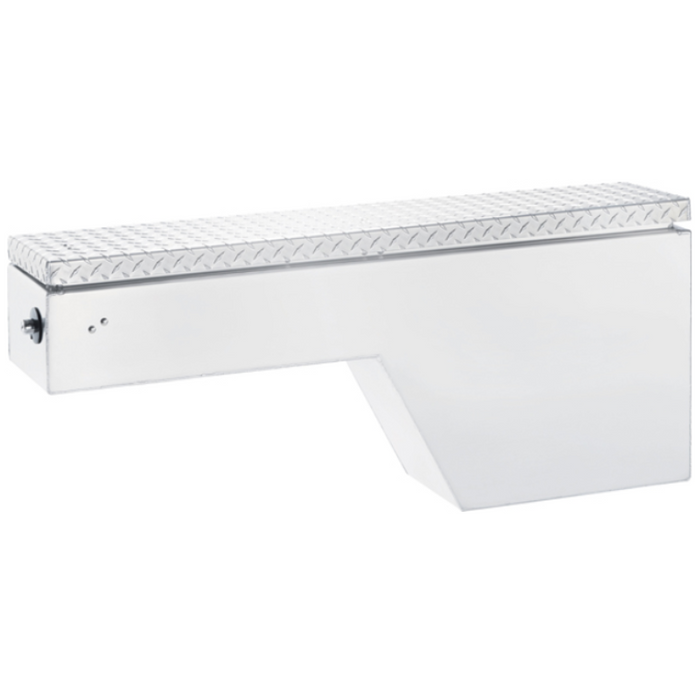 ProTech Wheel Well Box - Diamond Plate Lid Passenger Side Bright Aluminum Model 54-7545R