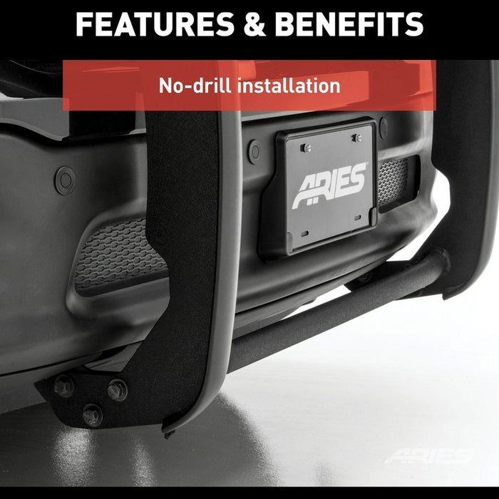 ARIES Black Steel Grille Guard, Fits Select Ram 1500 Model 5061