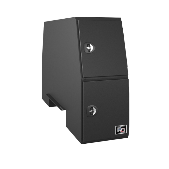 RC Industries R-Series Backpack Box Notched 94x58x24 14 GA Steel With 13 GA Steel Door & 12 GA Steel Floor Gloss Black Model RM945824.MGAS