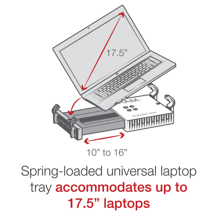 Ram Mounts Laptop Mount for Select '20-'26 Ford Police Interceptor Utility Model RAM-VB-206-SW1