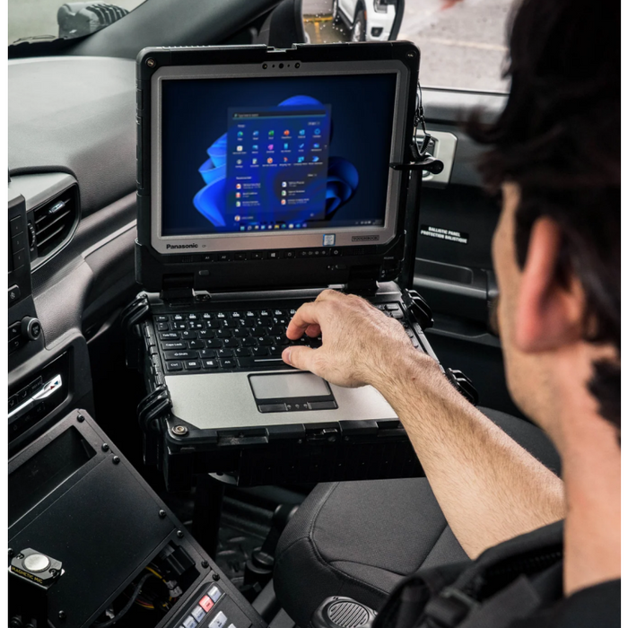 Ram Instrument Police Button Ram Mounts Laptop Mount for Select '20-'26 Ford Police Interceptor Uti ...