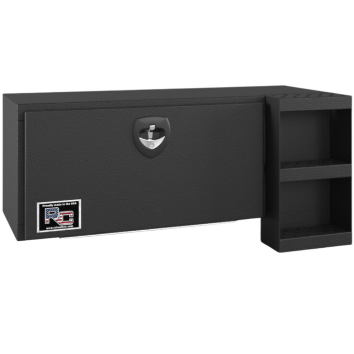 RC Industries D-Series Steel Underbody Box 48x24x24 With Step Textured Matte Black Curbside Model DM482424.SC