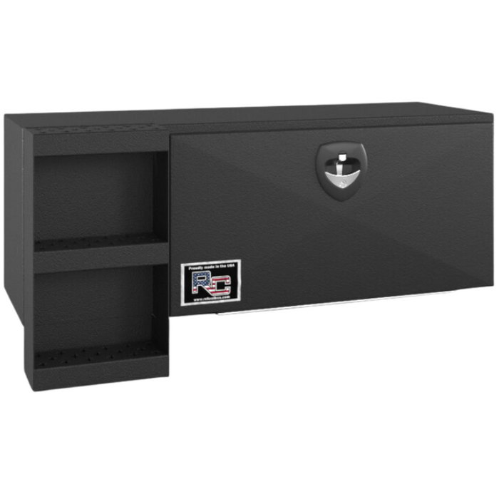 RC Industries D-Series Steel Underbody Box 48x18x18 With Step Textured Matte Black Roadside Model DM481818.S
