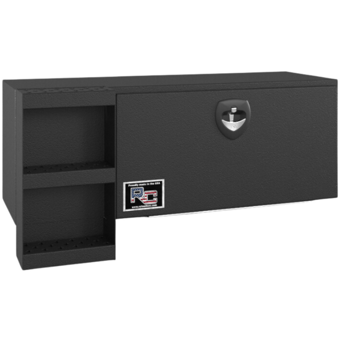 RC Industries D-Series Steel Underbody Box 48x24x24 With Step Textured Matte Black Roadside Model DM482424.S