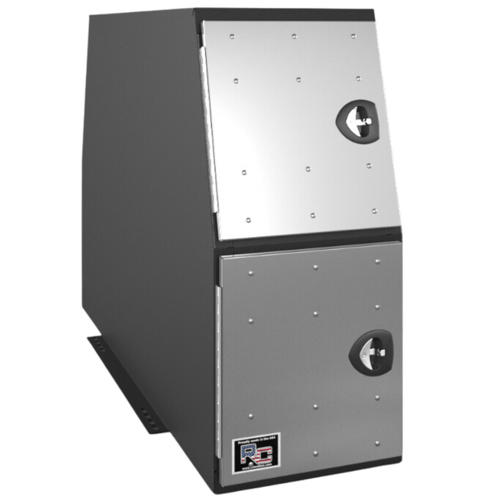 RC Industries L-Series Steel Flat Bottom Backpack Box Storage Pack Stainless Steel Doors