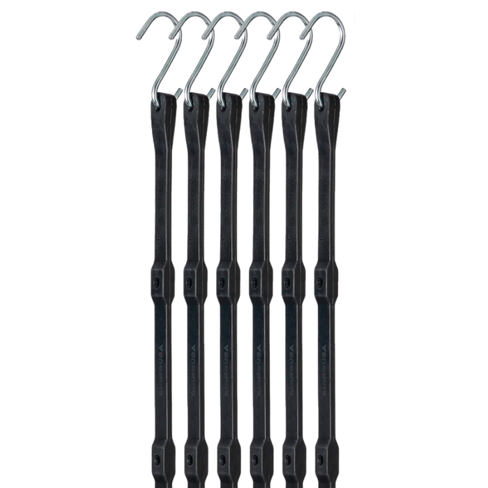 Rhino USA Heavy Duty Bungee Tarp Straps (12-Pack) Model TD-BGHD12-BLK
