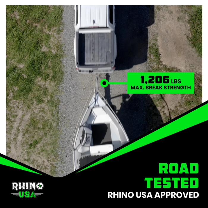 Rhino USA 2In X 4Ft Transom Tie-Down Set (2-Pack) Model RNO-TRNSM-STRPS