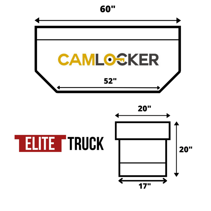CamLocker Chest Tool Box 60 Inch With Bevel Matte Black Aluminum Model RV60BLMB