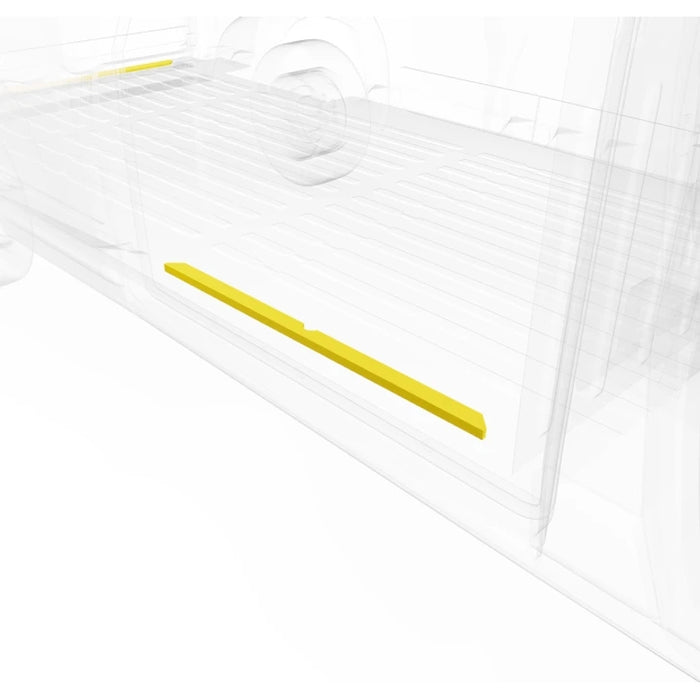 LEGEND Steel Floor Threshold Set RAM ProMaster (all WB lengths) w/o Lower Step - Yellow - Single Side Door Model 609-151-1018