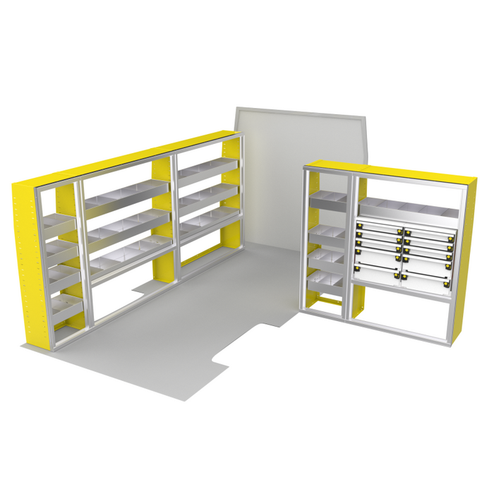 CTech VanPro Commercial Shelving Van Package Ram ProMaster 159" EXT Wheelbase Model RP-EXT-PRO-1