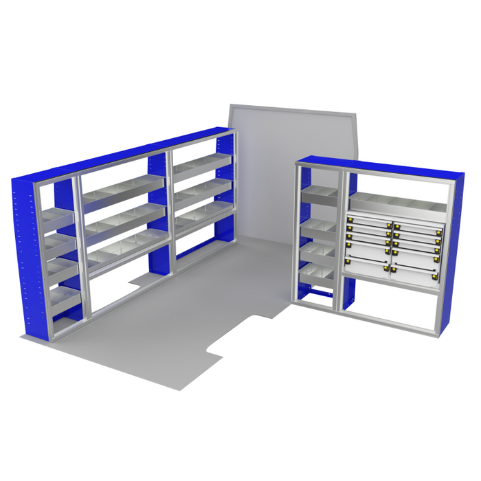 CTech VanPro Commercial Shelving Van Package Ram ProMaster 159" EXT Wheelbase Model RP-EXT-PRO-1