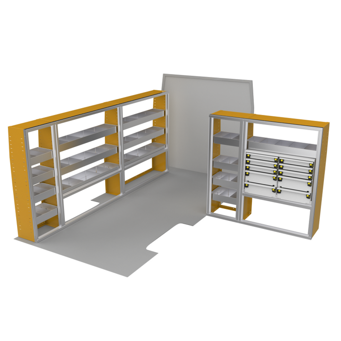CTech VanPro Commercial Shelving Van Package Ram ProMaster 159" EXT Wheelbase Model RP-EXT-PRO-1