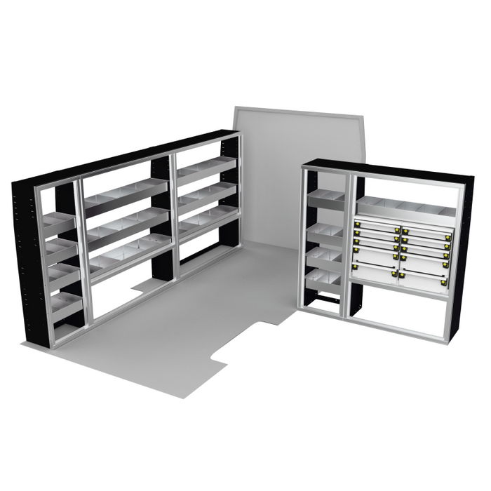 CTech VanPro Commercial Shelving Van Package Ram ProMaster 159" EXT Wheelbase Model RP-EXT-PRO-1