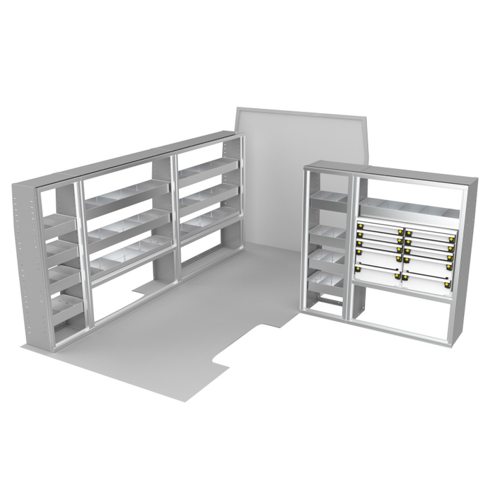 CTech VanPro Commercial Shelving Van Package Ram ProMaster 159" EXT Wheelbase Model RP-EXT-PRO-1