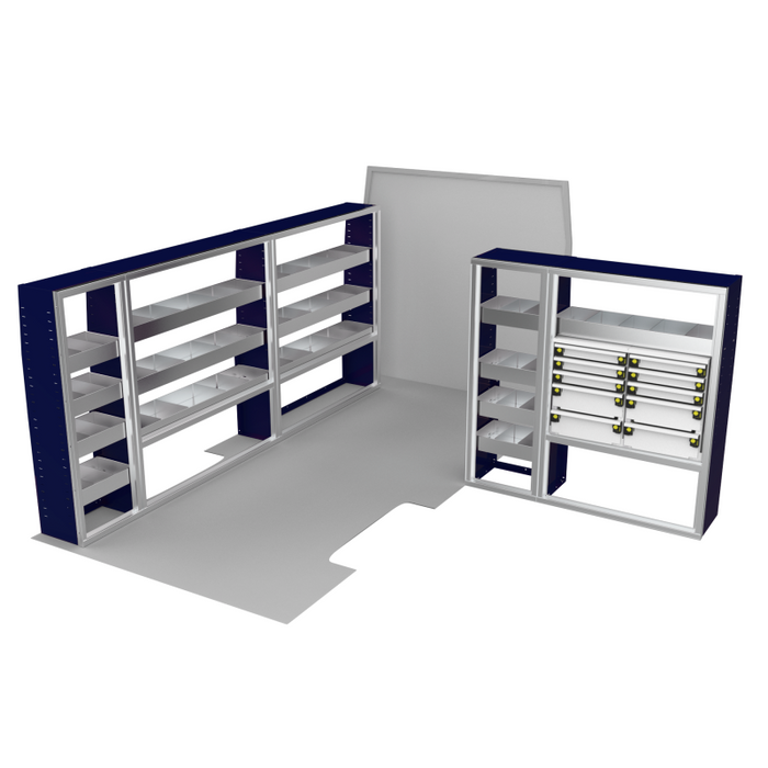 CTech VanPro Commercial Shelving Van Package Ram ProMaster 159" EXT Wheelbase Model RP-EXT-PRO-1