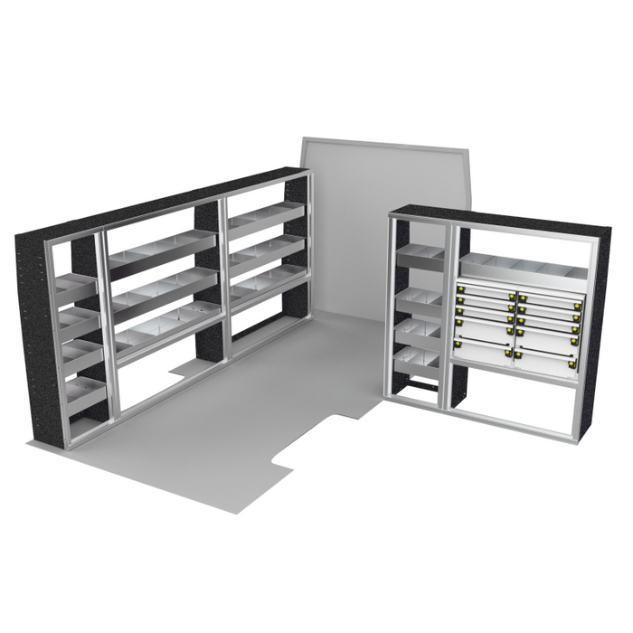 CTech VanPro Commercial Shelving Van Package Ram ProMaster 159" EXT Wheelbase Model RP-EXT-PRO-1