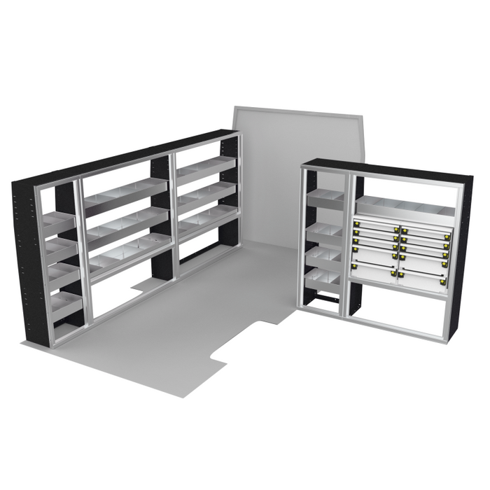 CTech VanPro Commercial Shelving Van Package Ram ProMaster 159" EXT Wheelbase Model RP-EXT-PRO-1
