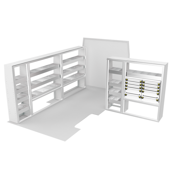 CTech VanPro Commercial Shelving Van Package Ram ProMaster 159" EXT Wheelbase Model RP-EXT-PRO-1