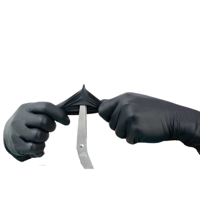 Raxwell Pro Disposable Black Nitrile Gloves Size S 6.5 Mil-100/Bx Model RXE20231-B