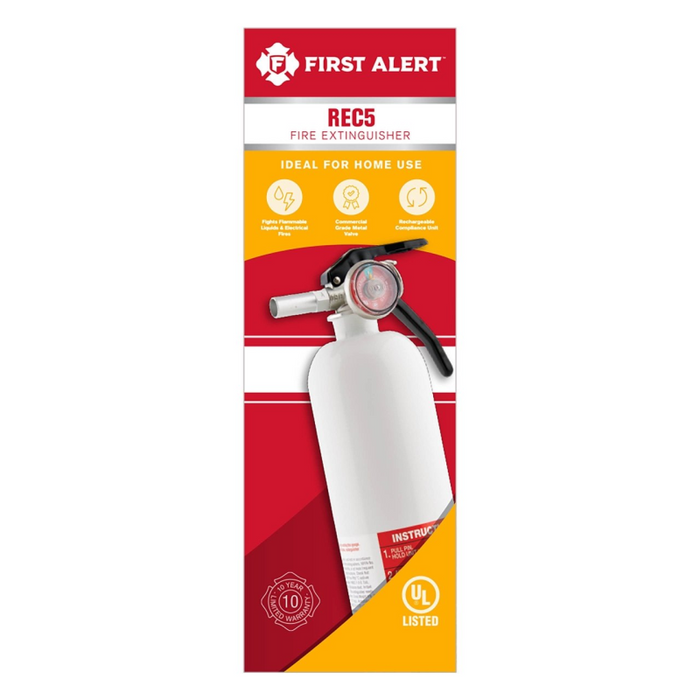 BRK First Alert Recreational Fire Extinguisher UL Rated 5-B:C FE5GR Model REC5