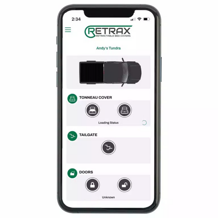 Retrax EQ Electric Retractable Tonneau Cover W/ T-Slots Rails Without Stake Pockets - Standard Rails Model EQ0484-1