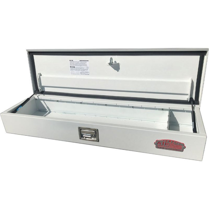 ATB Top Mount Toolbox Single Lid 6"H x 14"D x 48"W White Steel Model S-TM41C-61448S-WX