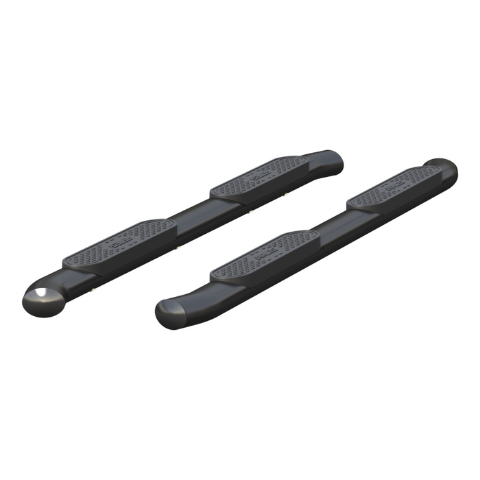 ARIES 4" Black Steel Oval Side Bars, For Toyota Tacoma Double Cab Model S222029
