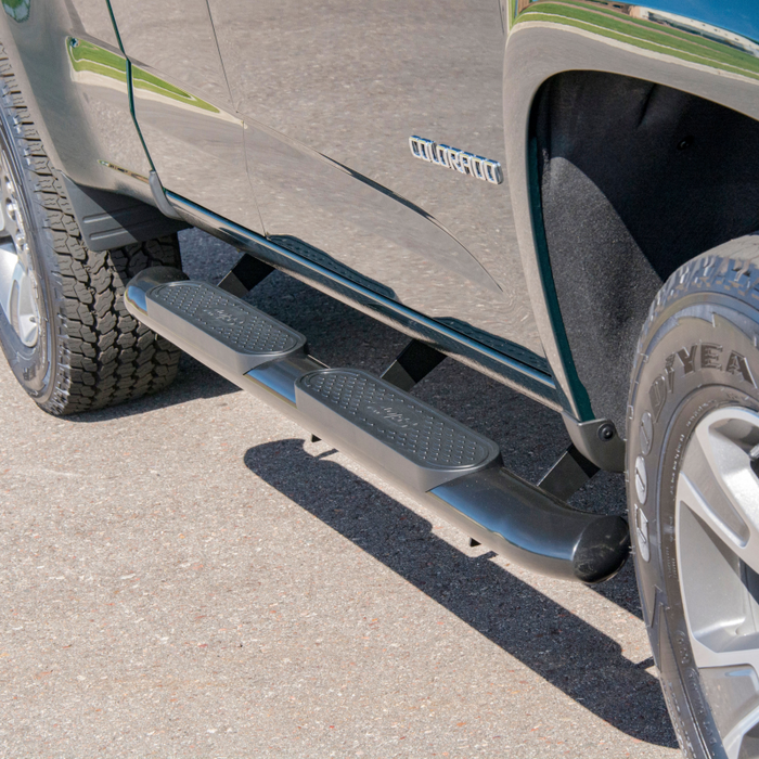 ARIES 4" Black Steel Oval Step Nerf Bars Model S224052