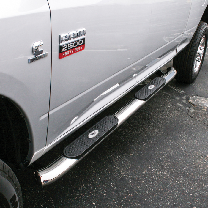 ARIES 4" Polished Stainless Oval Step Nerf Bars Model S225040-2