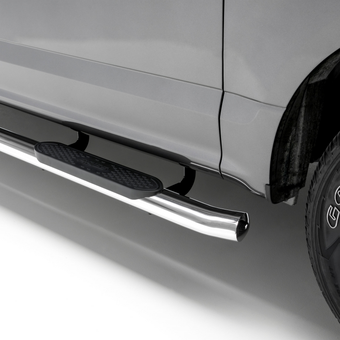 ARIES 4" Polished Stainless Oval Step Nerf Bars Model S225044-2