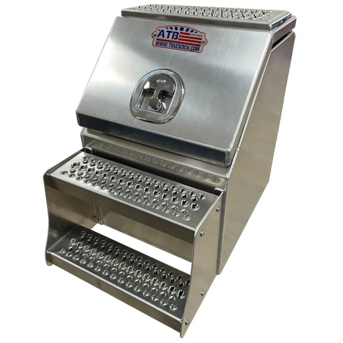 ATB Step Saddle Box 25"H x 28"D x 12"W Swing Up Door Model A-SB51S-262812T-S