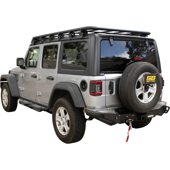 Smittybilt XRC Gen 3 Rear Winch Bumper – Textured Black (18+ JL/JLU) – 77868 Model 77868