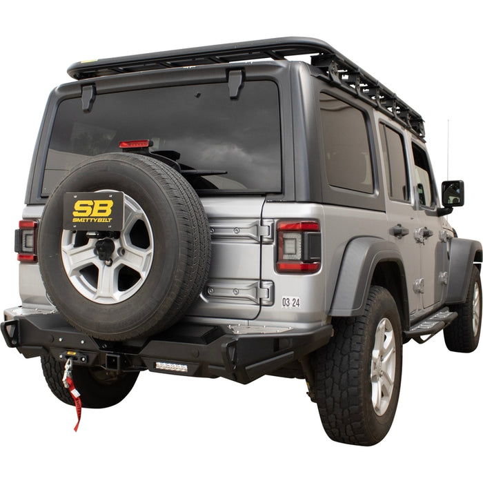 Smittybilt XRC Gen 3 Rear Winch Bumper – Textured Black (18+ JL/JLU) – 77868 Model 77868