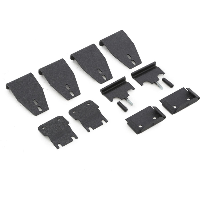 Smittybilt Defender Rack Mount Kit - Black (07-18 Jeep Wrangler JKU) Model DS31-4
