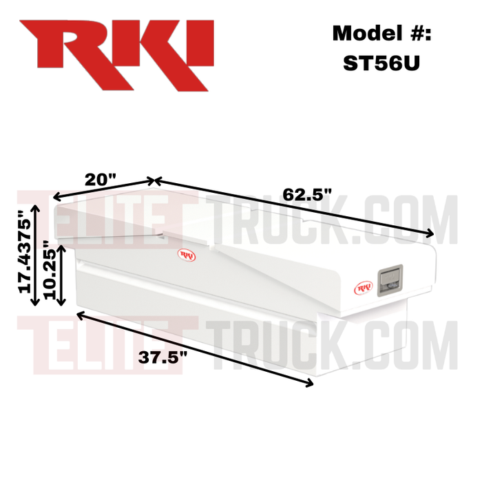 RKI ST Series Standard Profile Double Lid Crossbox  62 1/2"L x 20"W x 17 7/16"H Model ST56U