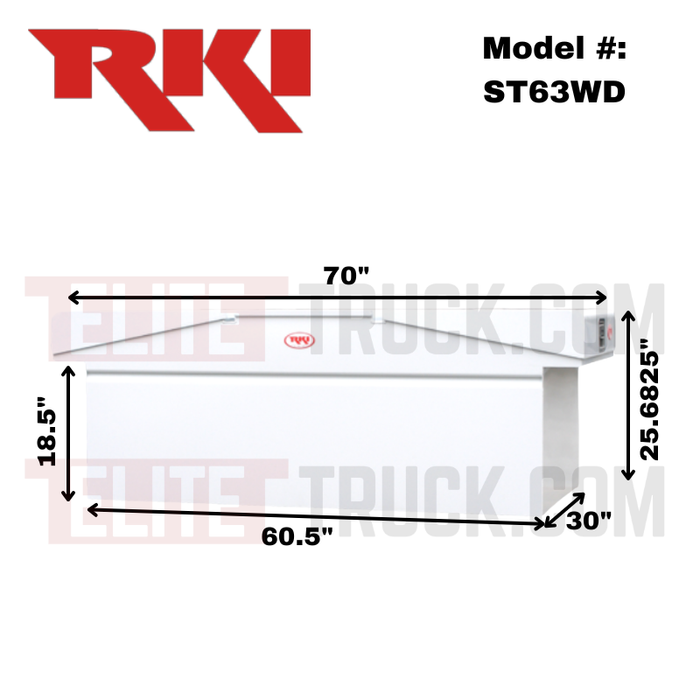 RKI ST Series Standard Profile Wide and Deep Double Lid Crossbox 70"L x 30"W x 25 11/16"H Model ST63WD