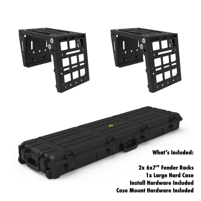 STAPLL 56L Hard Case With 6x7" Fender Racks Bundle Model STPL-LHCB-6X7