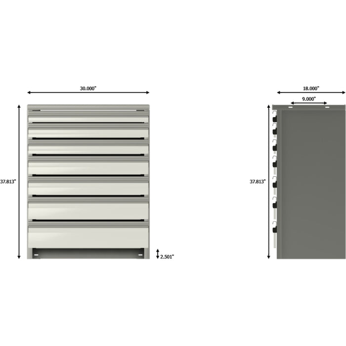 CTech Palfinger (After 4/1/26) Service Body Drawer Unit 30w x 37.813h x 18d Drawer Unit 522314