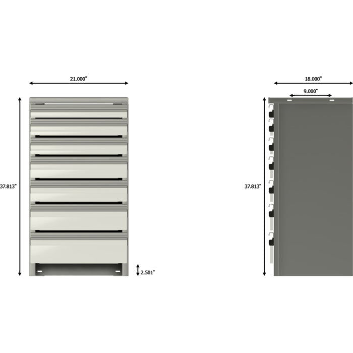 CTech Palfinger (After 4/1/26) Service Body Drawer Unit 21w x 37.813h x 18d Drawer Unit 522312