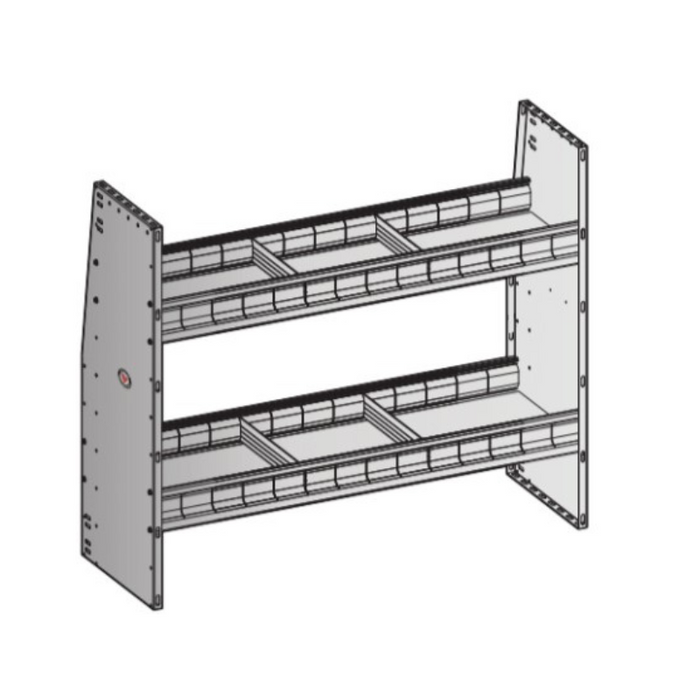 Vantech 36"x 48"x 13" Aluminum Universal Angled Shelving Unit Model SA3648-2