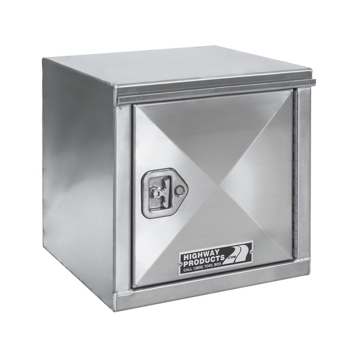 Highway Product 36 X 24 X 24 Underbody Box Smooth Aluminum Left Hand Side Single Barn Door Model 0312-004