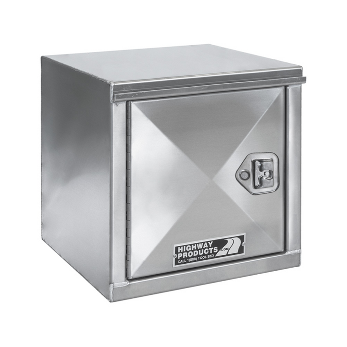 Highway Product 24 X 24 X 24 Underbody Box Smooth Aluminum Right Hand Side Single Barn Door Model 0312-001