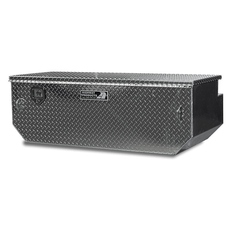 Highway Products Standard Chest Tool Box Elite Truck   Single Lid Diamond Plate Lid And Base Right Closed 1200x1200 