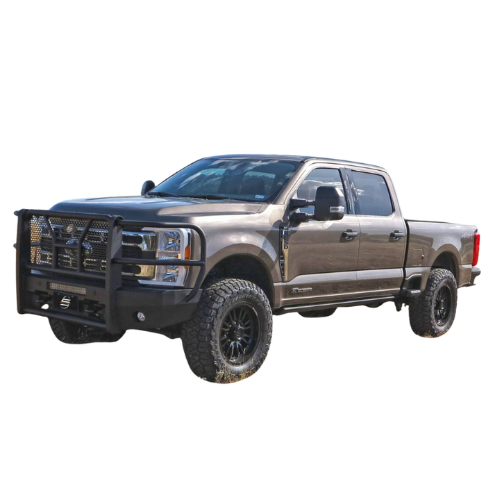 Steelcraft Elevation Aluminum Front Bumper Fine Textured Black For Select Ford Super Duty Model AL60-11390CC
