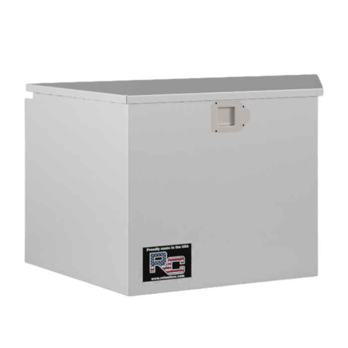 RC Industries T-Series Trailer Tongue Box 36x20x16 .08 Diamond Bright Aluminum Gloss White Model TV362016.VDNW2
