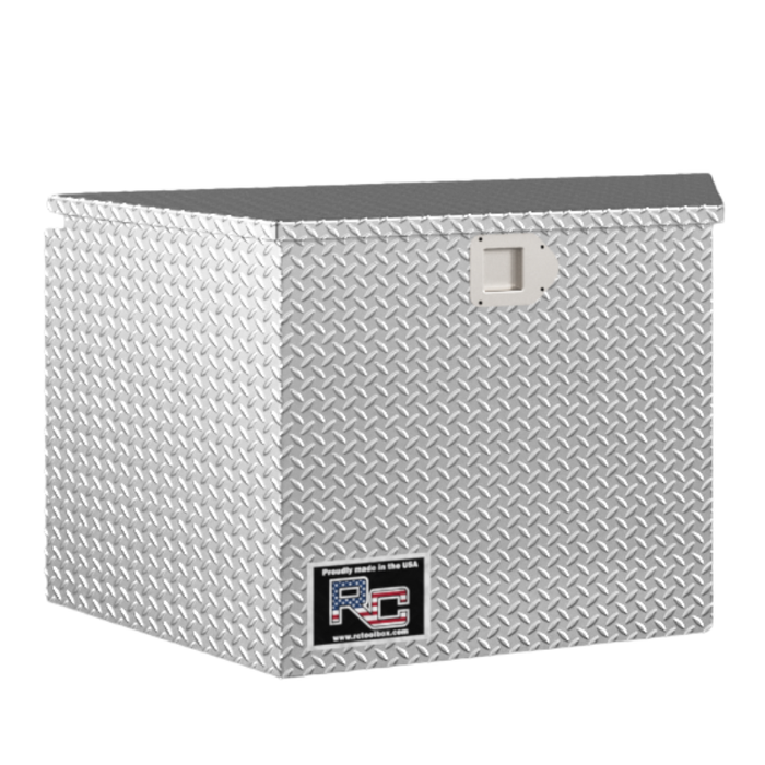 RC Industries T-Series Trailer Tongue Box 36x20x16 .08 Diamond Bright Aluminum Raw No Powder Coat Model TV362016.VNW2