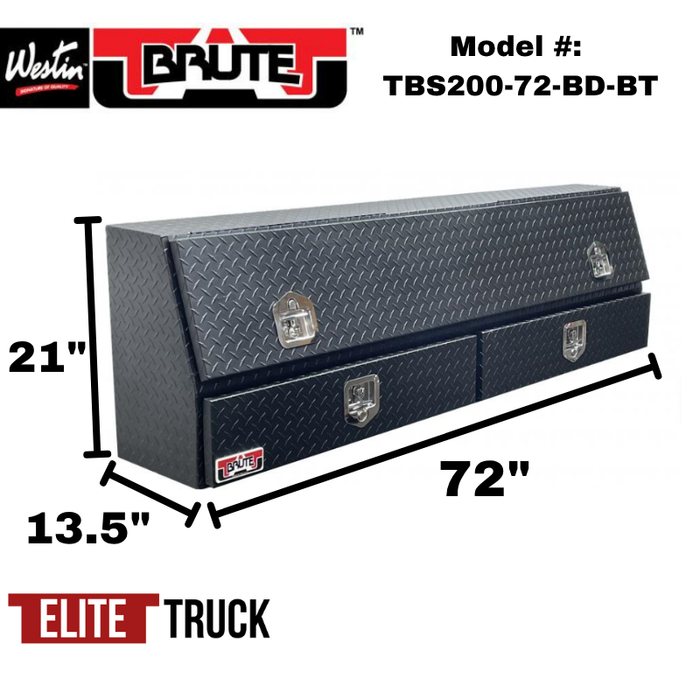 Brute 72" Contractor Topsider W/ Drawers & Single Door Black Texture Coat Model TBS200-72-BD-BT